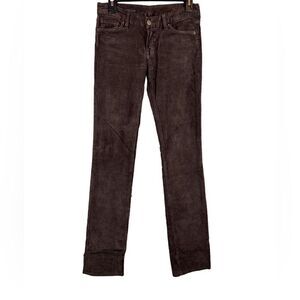 COH Cord Jeans #86 The Sienna Jeans Low Waist Straight Leg in Dark Brown Size 4